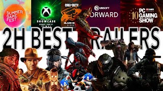 2H Best trailers summergamefest microsoftshowcase ubisoftforward pcgamingshow  Sensession [upl. by Annaed]