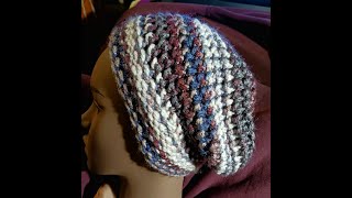 Myrtle Beanie or Slouchy Hat Loom Knit [upl. by Dremann82]