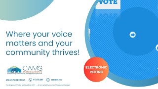 CAMS Electronic voting for your HOA [upl. by Noreik]