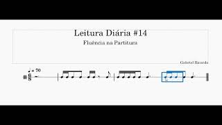 Leitura de Partitura Diária 14  Curso gratuito de partitura Aprenda a ler partitura [upl. by Thetisa]