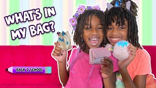 Whats In My Bag FUNNY Fashion Challenge For Back To School  Haul [upl. by Tadeo]