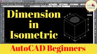 Dimension in Isometric Object in Autocad  Isometric Dimensions Tutorial  isometric dimension [upl. by Ahseenak243]