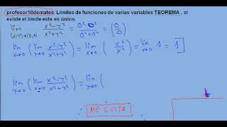 límites 02 reiterados o sucesivos funciones de varias variables ejercicio resuelto [upl. by Williamsen]