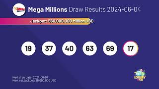 20240604 Mega Millions Lottery Results amp Winning Numbers [upl. by Macilroy694]