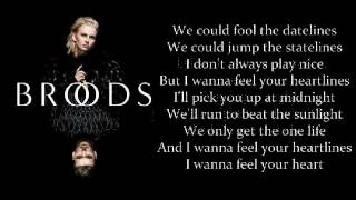 Broods  HeartLines Lyrics Video [upl. by Asina]