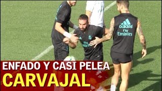 El monumental enfado de Carvajal pelotazo que pudo acabar en pelea  Diario AS [upl. by Mail]