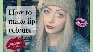 HOW TO MAKE LIPSTICK WITH EYESHADOW [upl. by Noelc]