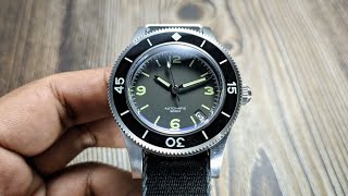 Looking For A Blancpain Fifty Fathoms Homage  Steeldive SD1952 Review [upl. by Ponton]