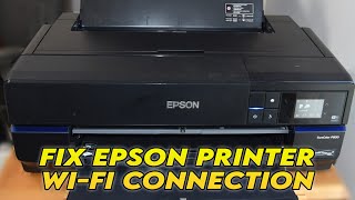 Fix Epson Printer Not Connecting to the WiFi [upl. by Gail412]