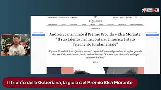 Il trionfo della Gaberiana la gioia del Premio Elsa Morante [upl. by Llewop24]