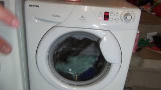 Review and Demonstration of Hoover WMH148DF 8kg 1400 spin washing machine [upl. by Vierno]