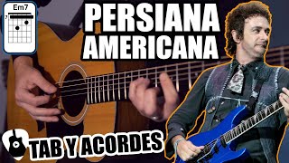 Como tocar Persiana Americana en guitarra acústica Soda Stereo Tutorial con tabs y acordes TCDG [upl. by Akir]