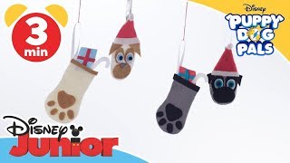 Puppy Dog Pals  Craft  Christmas Tree Decoration 🎄  Disney Kids [upl. by Heisel]