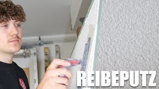 Reibeputz  Kratzputz richtig machen amp strukturieren 👨🏼‍🎨 – So geht’s DIY  kreativtobi [upl. by Chatav]