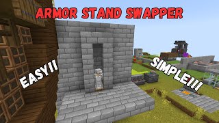 Minecraft 119 Redstone Tutorial  Armour Stand Swapper v2 [upl. by Stephens]