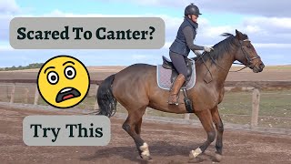 How To Canter On A Horse Without Fear [upl. by Annaeiluj903]