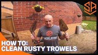 CLEANING BRICK TROWELSBEGINNERS TOOL TIPS [upl. by Yorick854]