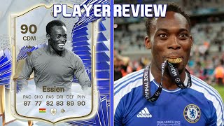 HES EVERYWHERE 90 TOTY ICON ESSIEN PLAYER REVIEW EA FC 24 ULTIMATE TEAM [upl. by Avrom]