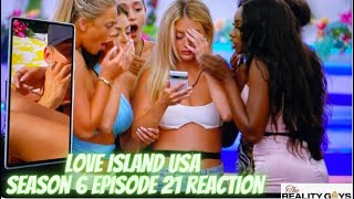 Video Message Tells All  Love Island USA Season 6 Episode 21 Reaction LoveIslandUSA LoveIsland [upl. by Lomax182]