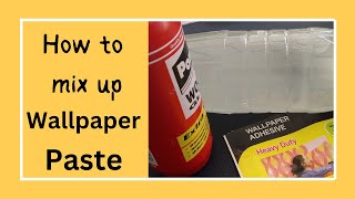 How To Mix Up Wallpaper Paste junkjournal mixedmedia wallpaper [upl. by Akyssej]