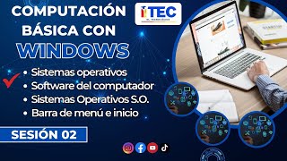 SESIÓN 02 ☑️Sistemas operativos Software del computador Sistemas Operativos SO [upl. by Cati]