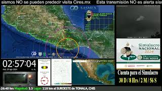 SISMO Magnitud 40 Loc PUERTO ESCONDIDO OAX 200824 025611 almomento noameritoalerta [upl. by Adnawal]