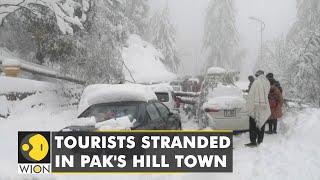 At least 21 people die of cold in Pakistans Muree after heavy snow traps them inside vehicles [upl. by Callida]