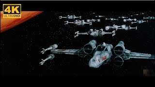 4K Star Wars 1977 Original  Despecialized  Battle of Yavin  Full Battle [upl. by Catt598]