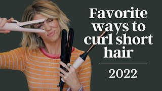 Favorite ways to curl short hair  2022 [upl. by Janna]