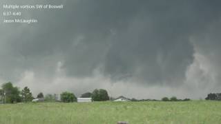 May 9 2016 Southern Oklahoma Tornadoes Bennington to Boswell to Hugo [upl. by Stockmon]