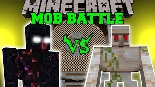 MUTANT OBSIDIAN GOLEM VS MUTANT IRON GOLEM  Minecraft Mob Battles  Mods [upl. by Nair]