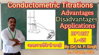 Conductometric Titrations  Advantages Disadvantages and Applications  Analysis  BP102T  L65 [upl. by Harutak998]