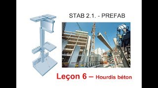 STAB 21  PREFAB  6  Planchers et Toitures préfabriquées  Hourdis béton [upl. by Ecnahs]