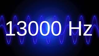 13000 Hz clean pure sine wave TEST TONE 13 khz frequency [upl. by Lareneg]