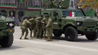 Desfile Cívico Militar 2024 Armas y servicios del Ejército Mexicano [upl. by Firehs]