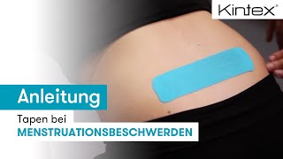 Tapen bei Menstruationsbeschwerden  Kintex® Anleitung zum Kinesiologie Tapen [upl. by Ruckman141]