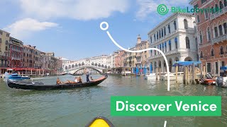 Discover Venice Italy from the water  Bike Labyrinth [upl. by Anyaj677]