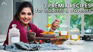 3 Premix Recipes for Students amp Travelers I बस गरम पानी डालो और खा लो I Pankaj Bhadouria [upl. by Ahsienal]