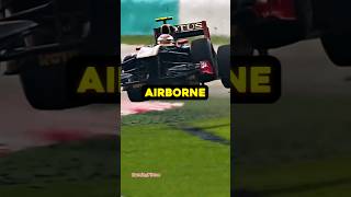 3 Times F1 Cars Airborne [upl. by Fanchan689]