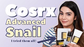 I Tried the Entire Cosrx Advanced Snail Line [upl. by Nazario]