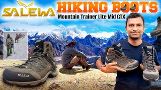 Salewa trekking and Hiking boots  mountain trainer lite mid GTX  Batasari travel tales [upl. by Cummings446]