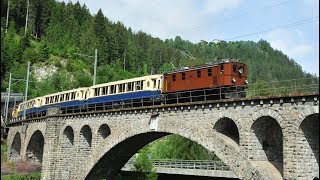 Rhätische Bahn RhB Ge 46 353 mit Alpine Classic Pullman Wagen Albulabahn 20190610 [upl. by Essyla549]