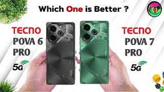 TECNO POVA 6 PRO 5G VS TECNO POVA 7 PRO 5G  COMPARISON  WHICH SMARTPHONE IS BEST [upl. by Harrison]