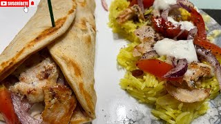 Gyro Roll amp Rice ball Recipe By Nadia Khan Chicken Gyro Best and Easy Gyro Recipe Perfect Gyro [upl. by Ivatts]