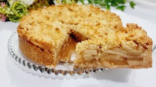 TORTA DE MAÇÃ FÁCIL COM CROCANTE DE NOZES E AMÊNDOAS [upl. by Averi]