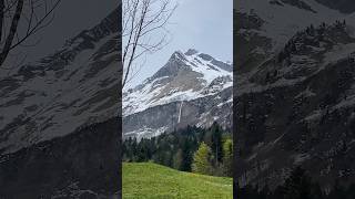 Avalanche in the Swiss Alps in spring Canton of Schwyz Switzerland [upl. by Oibirot906]