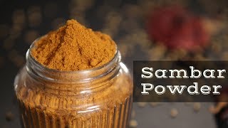 Sambar Powder Recipe  Tamil Style Sambar Powder Recipe  Sambar Podi By Geetha [upl. by Eiramaneet]