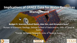 Implications of GRACE data for Water Resources Management [upl. by Michael]