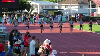 100m U18 Women Final ANQ Championships Townsville 2729 September 2024 [upl. by Edieh]