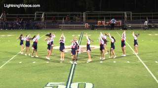 TBS Cheerleading Perform at the 83013 Football Game Halftime Show [upl. by Ainomar]